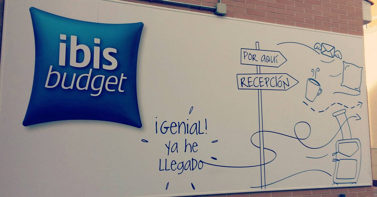¡Venga, sigue la flecha, te estamos esperando! #IbisBudget #Madrid