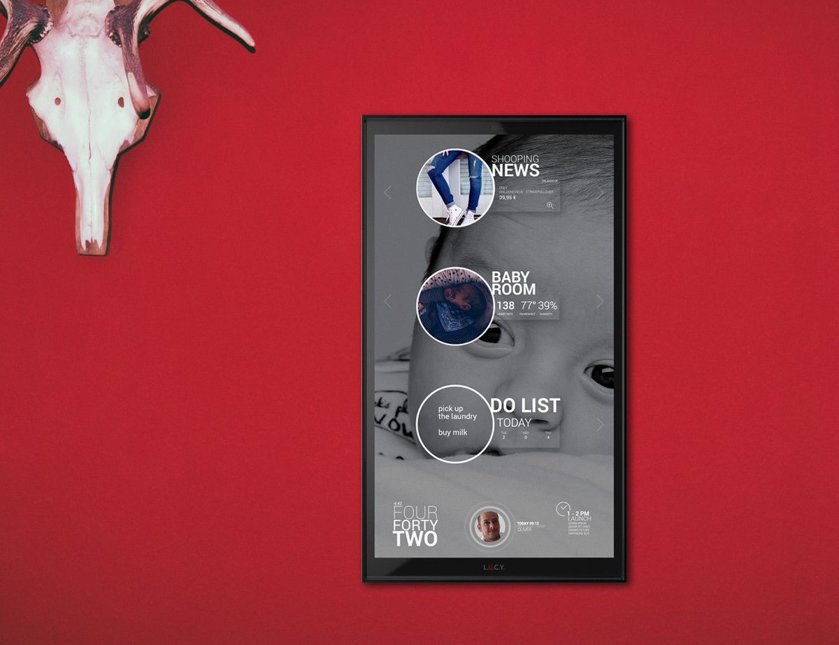 GadgetFlow's tweet image. Meet @lucywelcomehome gdfl.co/LUCY The 👍 better #smarthome assistant with a touchscreen! #gadgets