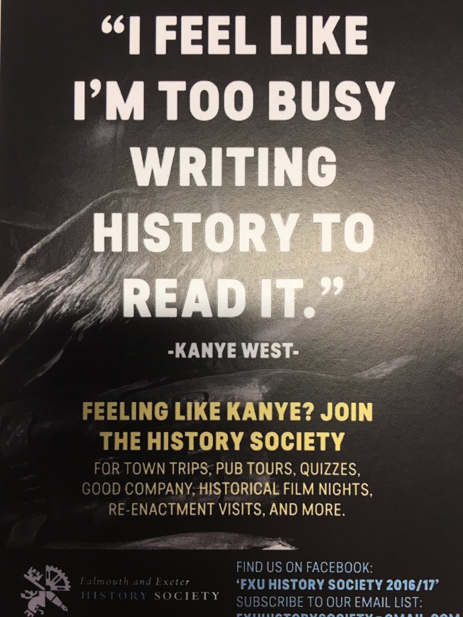 FXUHistory's tweet photo. Feel like Kanye? Join the FXU History Society! https://t.co/ru9kSP432f
