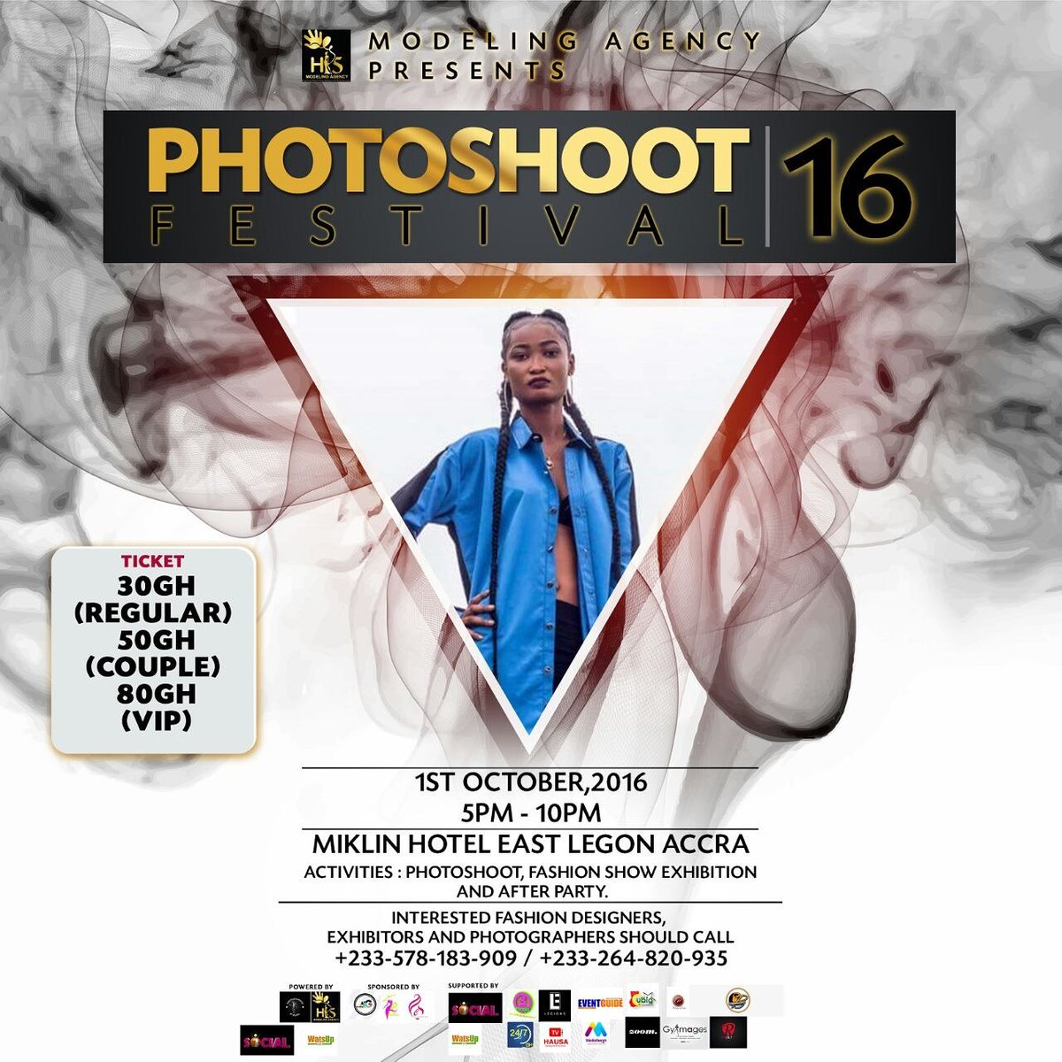 CubiqGhana's tweet photo. Rush now for your tickets
#Photoshootfestival
#Hi5ModelingAgency
CC @Hi5_Models https://t.co/lYxyIB5h4R