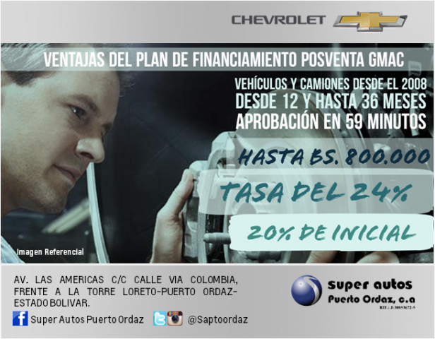 SAPtoOrdaz's tweet photo. Acércate a nuestro concesionario y disfruta del financiamiento Post Venta #GMAC https://t.co/asoNs96bNN