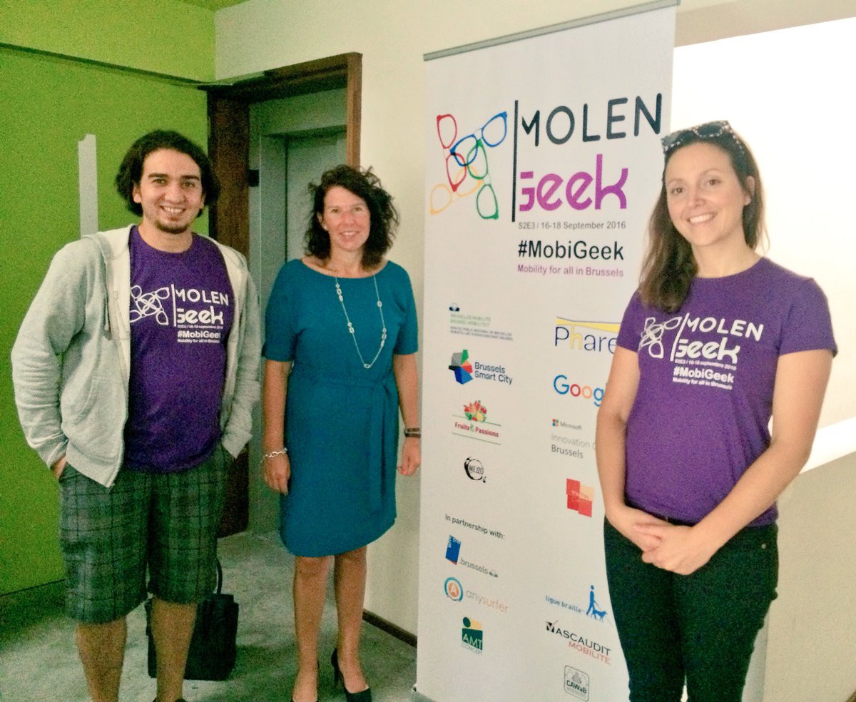 molengeek's tweet photo. Rencontre entre @BiancaDebaets et les équipes de #mobigeek @SmartCityBru https://t.co/XV6nJljRcw