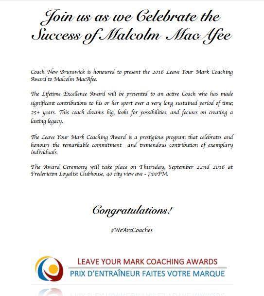 Congrats to NB Rugby Coach Malcolm Macafee for <a href="/NB_Coach_NB/">Coach NB/Entraîneur NB</a> "Lifetime Excellence Award"  25 plus years of coaching!
