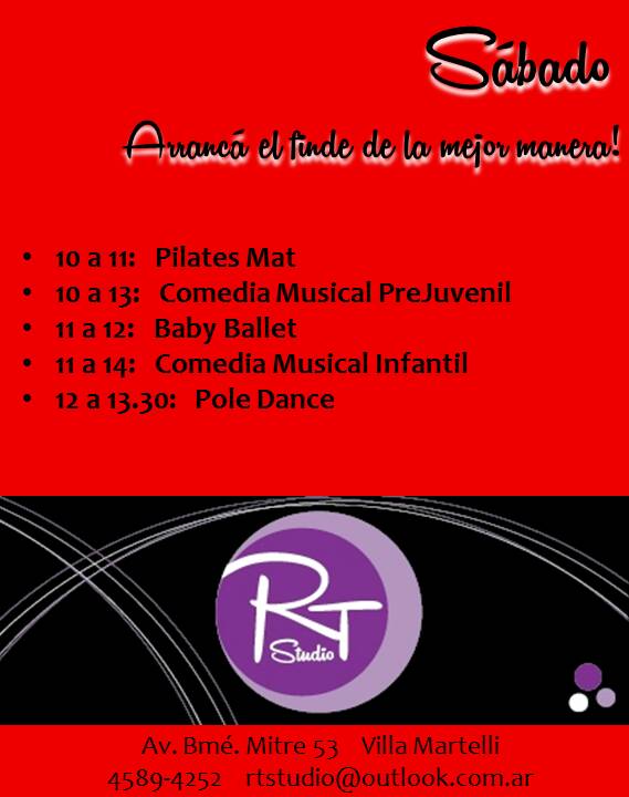 rtestudio's tweet photo. Y hoy te esperamos con un #Súper #Sábado en #RT!! 🤗😊😉
☞15.30 a 17 Master Class con Leonardo Reale #RTStudio #20años https://t.co/uIbdECherY