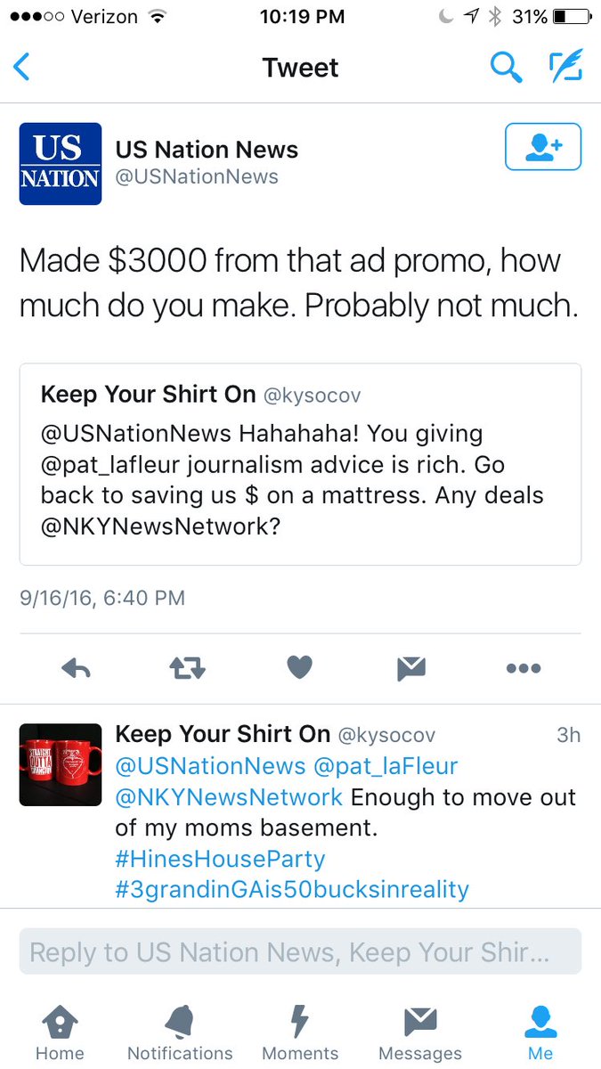 NotCincyNews's tweet photo. .@CincinnatiNews_ this may be my most favorite lie you have ever told Richie https://t.co/JruvjcPcrV
