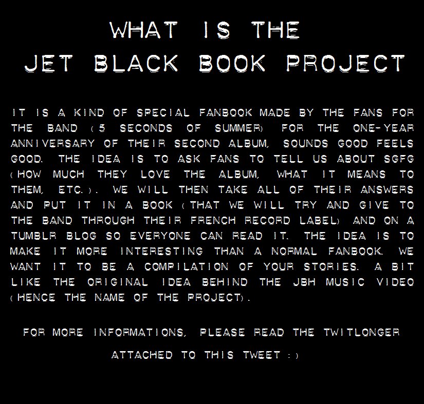 5SOSUpFrance's tweet photo. This is the #JetBlackBookProject https://t.co/Z03bTXcpfb https://t.co/uvJfGauT1W