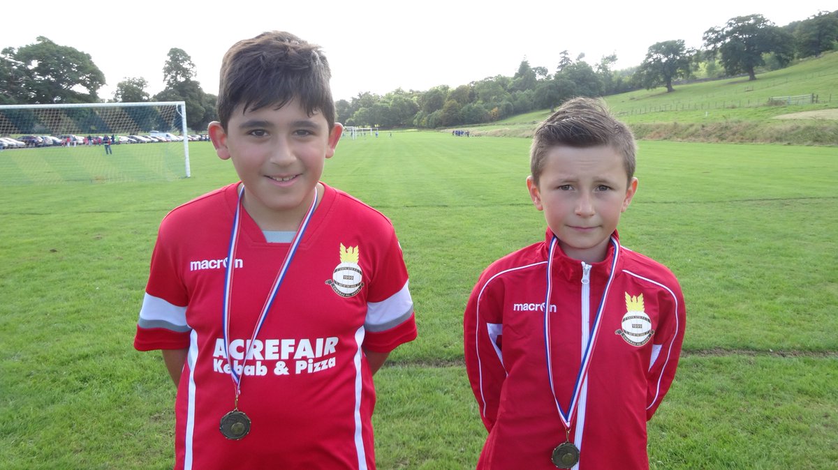 MAN OF THE MATCH UNDER 10s Ruthin v Cefn United YFC Ahmet (left) and Casey Walley (right) well done boys!