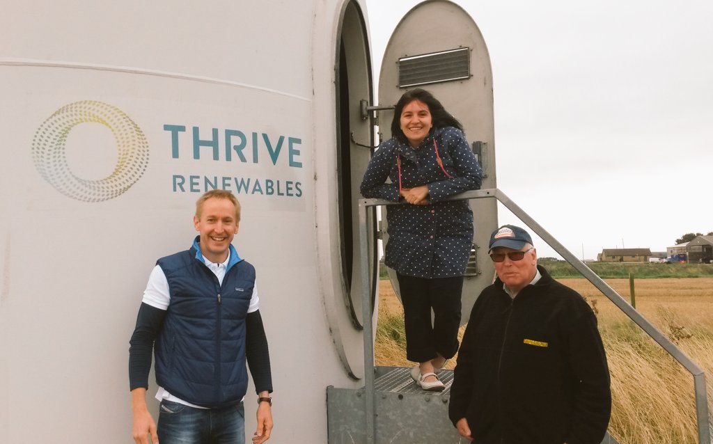 Thrive_R's tweet photo. Delighted to welcome 200+ guests to the #ThriveOpenDay. The wind is blowing and the turbines are turning. https://t.co/hP3zYFhfA9
