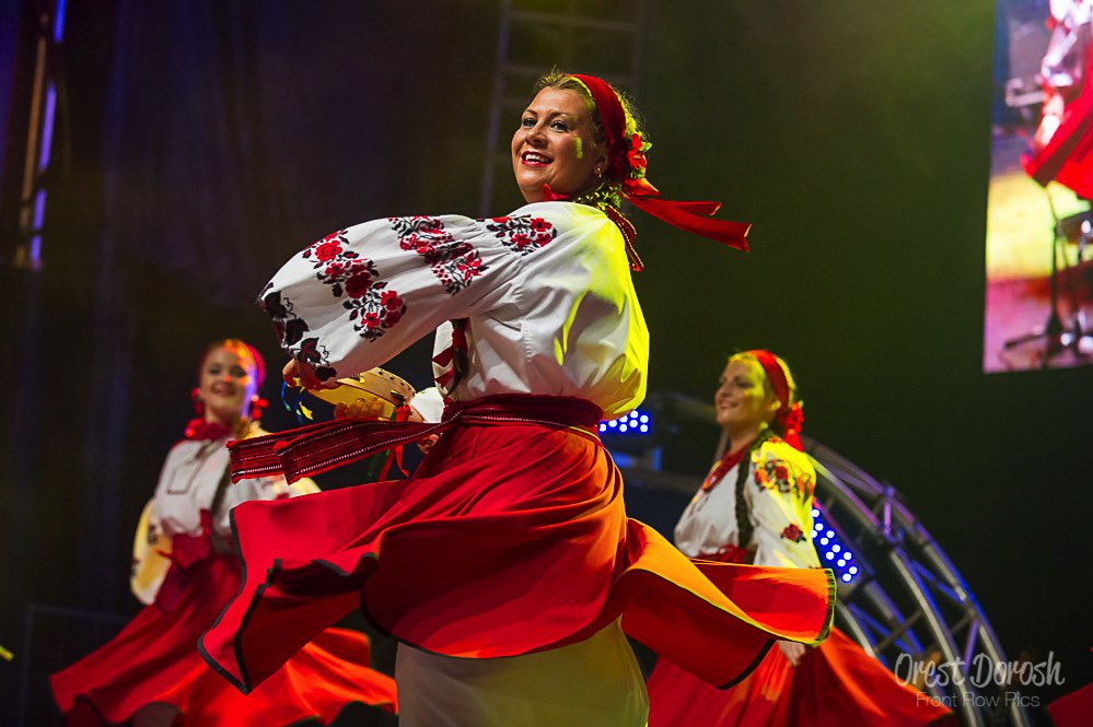 Orlyk dancers on the Northland Power stage Friday night at the #TorontoUkrainianFest