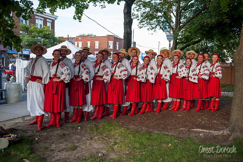Orlyk dancers from Manchester England, near the Northland Power stage before performing at #TorontoUkrainianFest