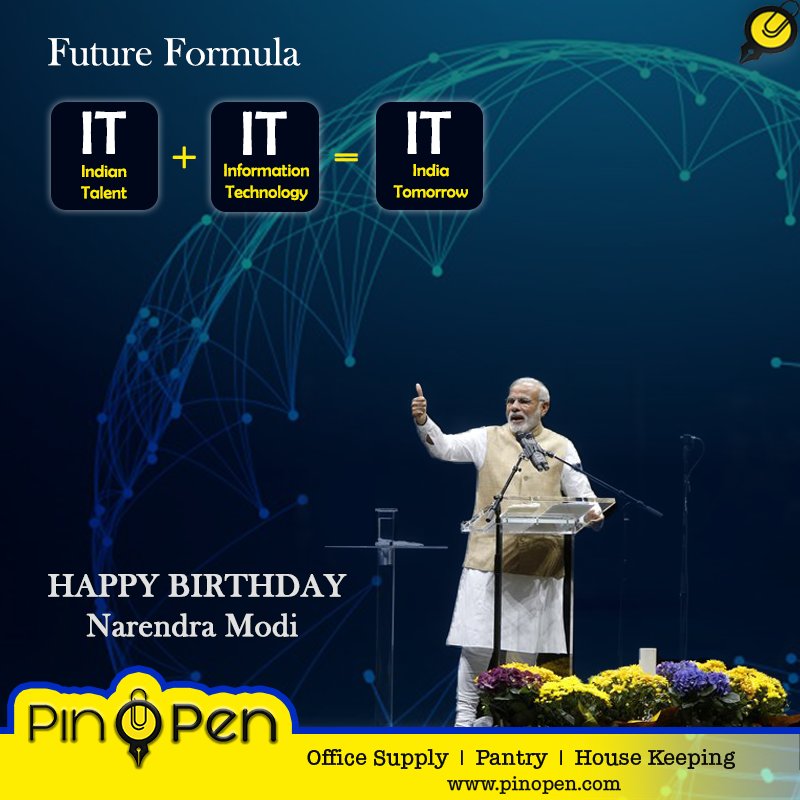 pinopenindia's tweet photo. #PinOPen salutes the visionary behind exceptional success of #DigitalIndia #HappyBirthdayNarendraModi @narendramodi https://t.co/o3KTDKK62P