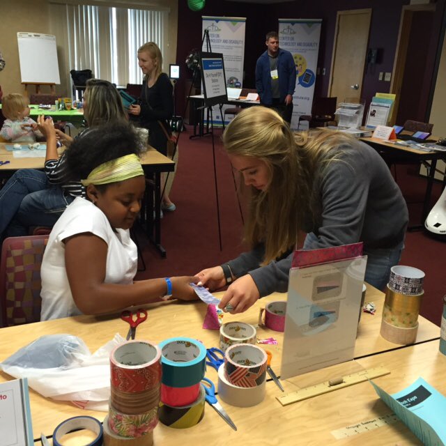 GGRobotics's tweet photo. Had an amazing time with the kids at @PACERCenter showing them our demo bots and making duct tape bow ties! #GGgive https://t.co/j2GYolkWQR