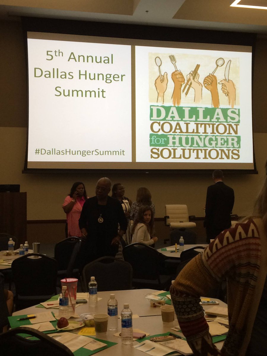 BUcampuskitchen's tweet photo. It's a great morning to join with fellow #HungerFighters from central(ish) Texas at the #DallasHungerSummit! https://t.co/eNAKjKC58N