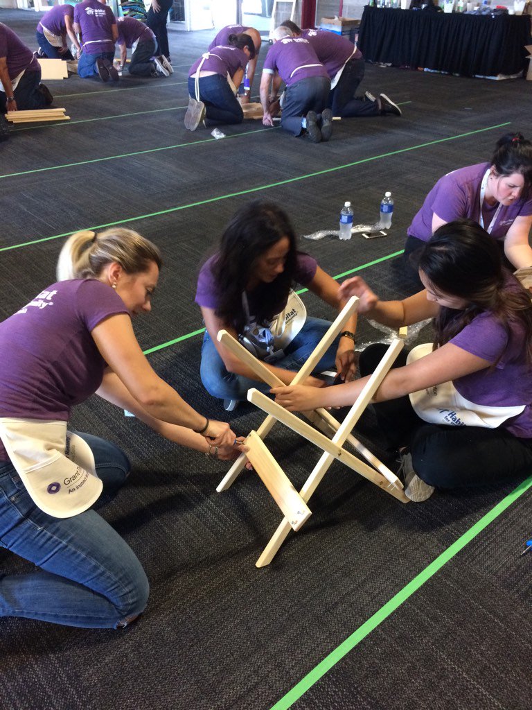 The team is hard at work building for habitat! #nailedit #habitatforhumanity #GTAPM2016