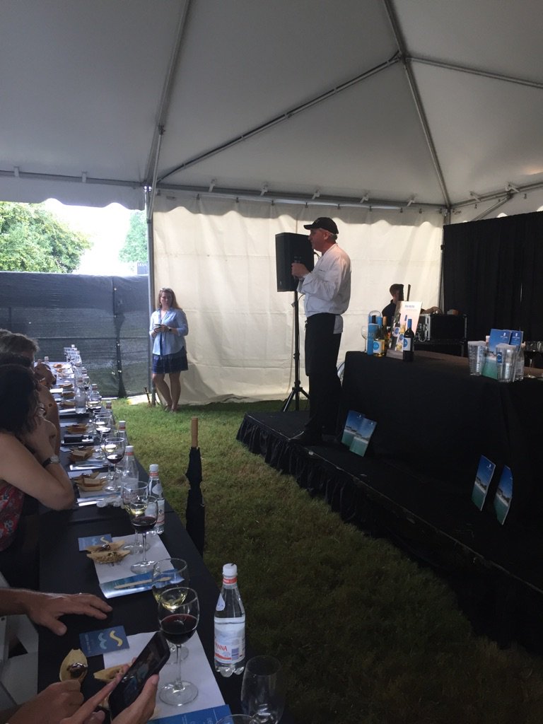 Tasting demo at @musiccityfw w/ Chef Tim Creehan from <a href="/CuveeDestin30A/">Cuvee 30A</a>! #mcfw