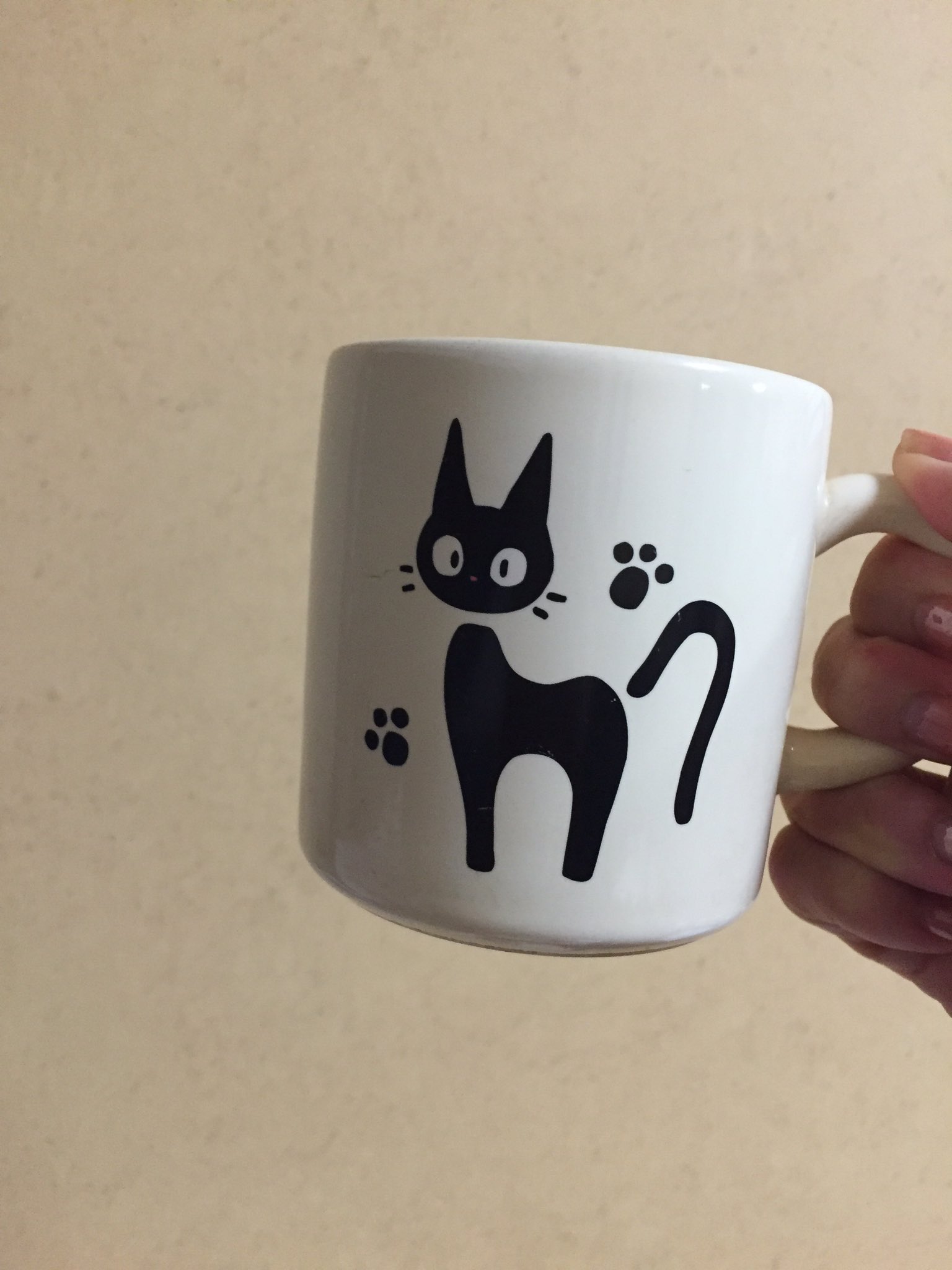 貴重　魔女の宅急便　ジジ　カップ＆ソーサー　新品未使用 魔女の宅急便 ジジ・キキ ケーキ マグカップ ソーサー付き 2個 で