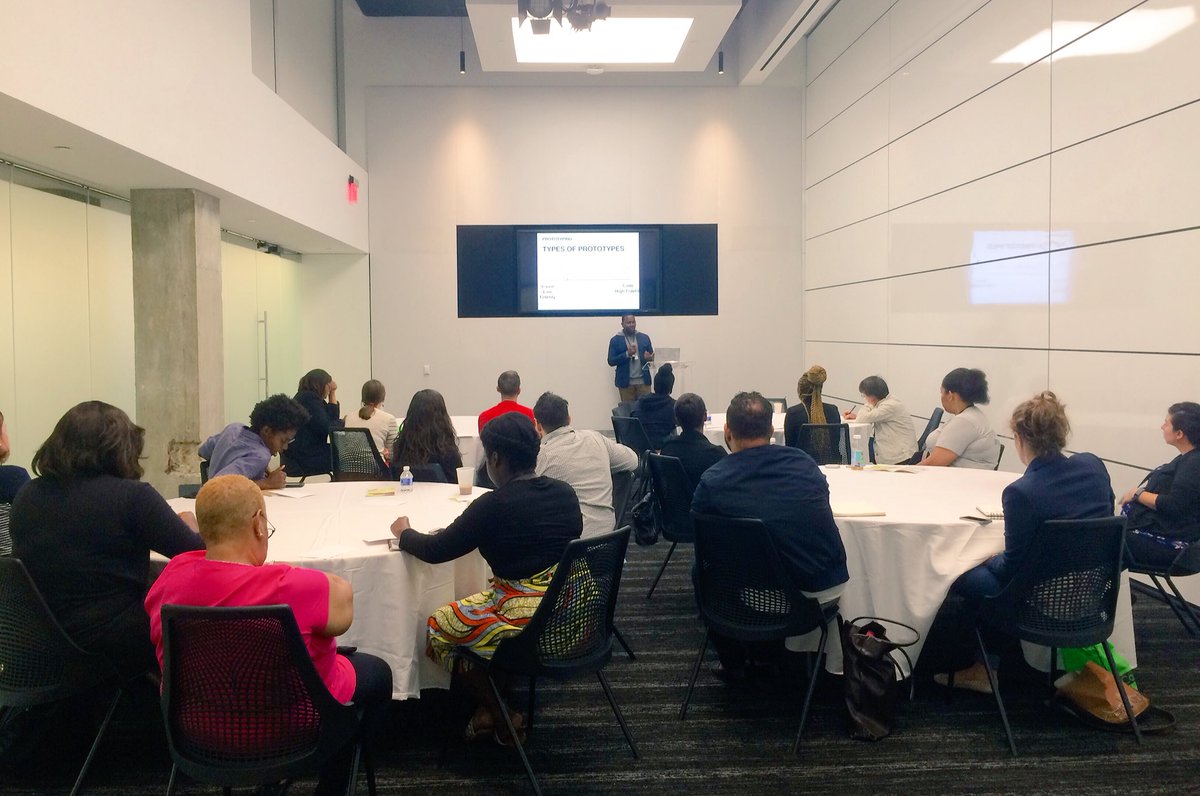 TeamWashPost's tweet image. Learning about empathy in relating to user groups in a hands-on training at #CodeHer16. #womenintech #dctech