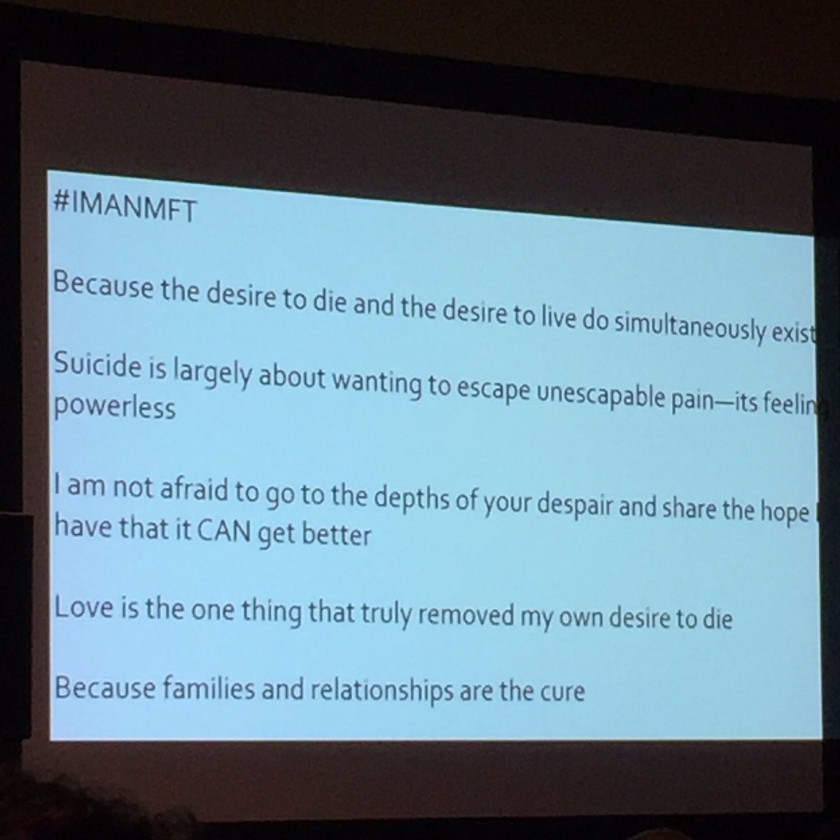 RIAMFT's tweet image. What are your reasons for being a Marriage and Family Therapist? #ImanMFT #AAMFT16
