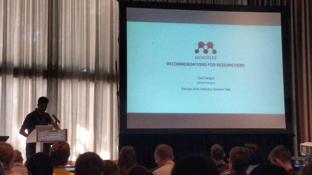paotomeo's tweet image. Mendeley: Recommendations for Researchers by @saulvargas #recsys2016