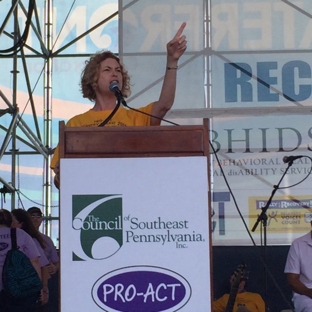 DBHIDS's tweet photo. Kimberly Johnson Director of @samhsagov's CSAP. “Demand Recovery Now!” #recoverywalk2016 https://t.co/nm0OJtzrIF