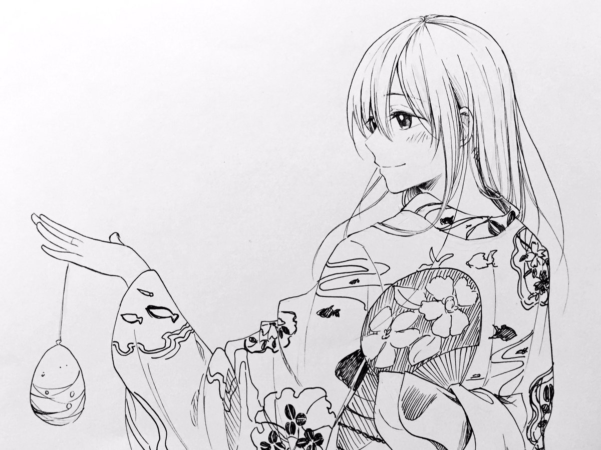 深夜のお絵描きタイム!お題出し合って描きました((*'▽`*))2枚目のはひなぼんさん(@hinabon2)にリクエストして描いてもらった人魚さんです。かわいい((*>ω<*))