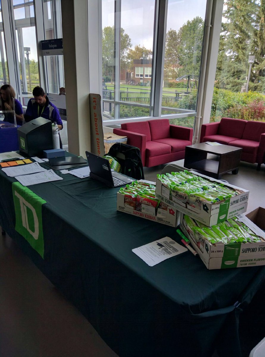 Td at u of a Augustana campus at student community fair