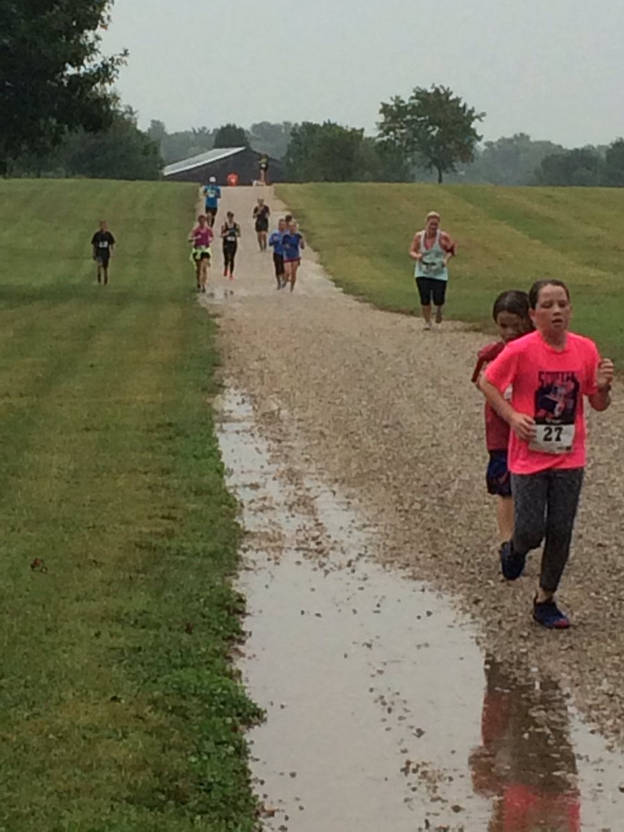 It can be summed up as wet and wildly successful. Thank you to everyone who made the Hunger Run a success!