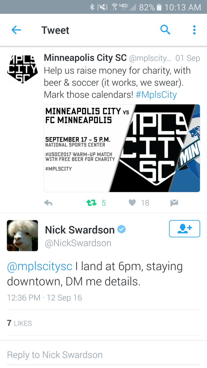GingerHeadMan17's tweet photo. @NickSwardson may be attending our game today? That'd be dope #sheepfightclub https://t.co/SrFzgrCkBk