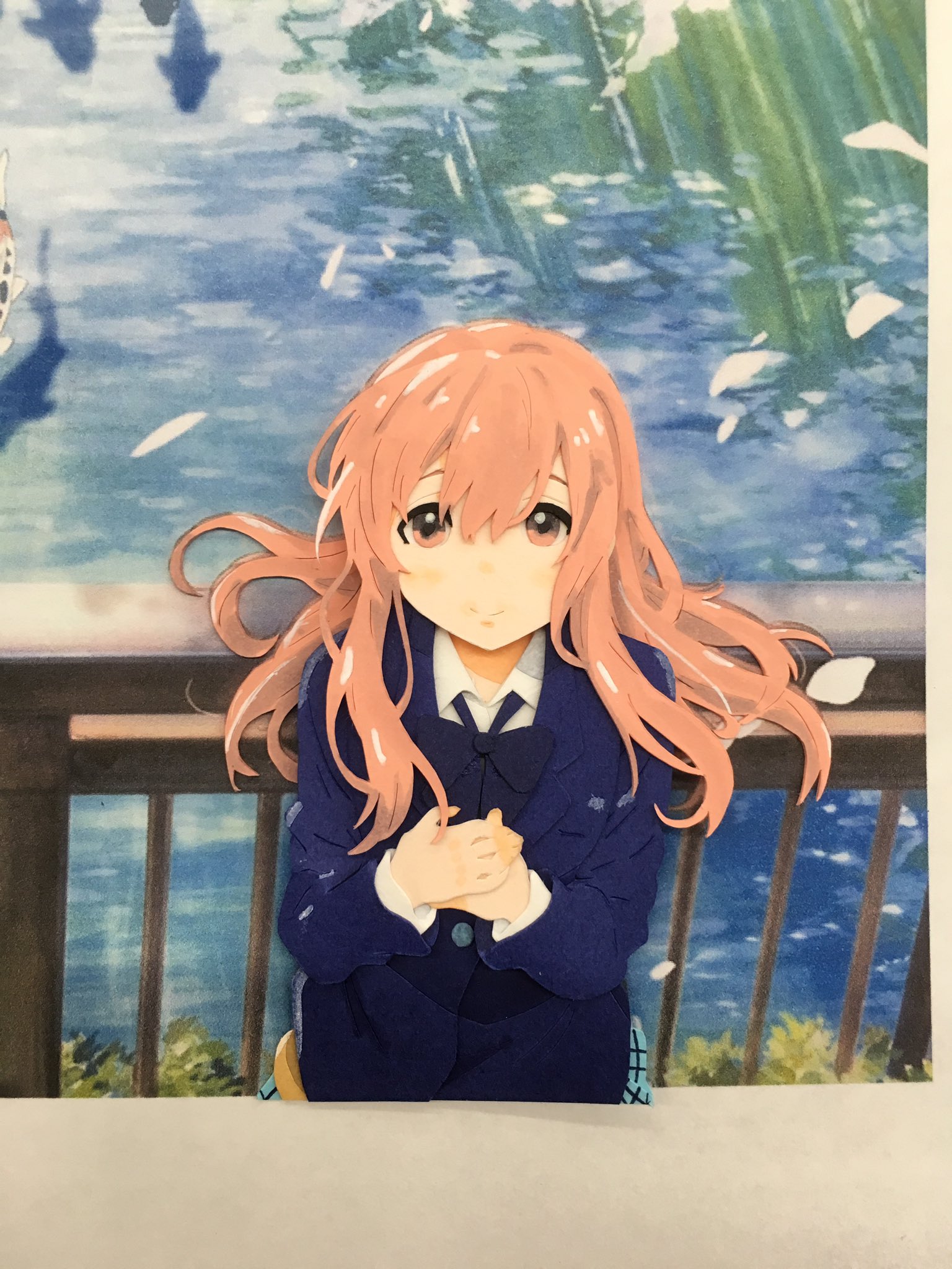 るか 聲の形の切り絵popほぼほぼ完成 あとは紹介文とタイトル文字だけ 切り絵 聲の形 T Co Yvbwzkk3ps Twitter