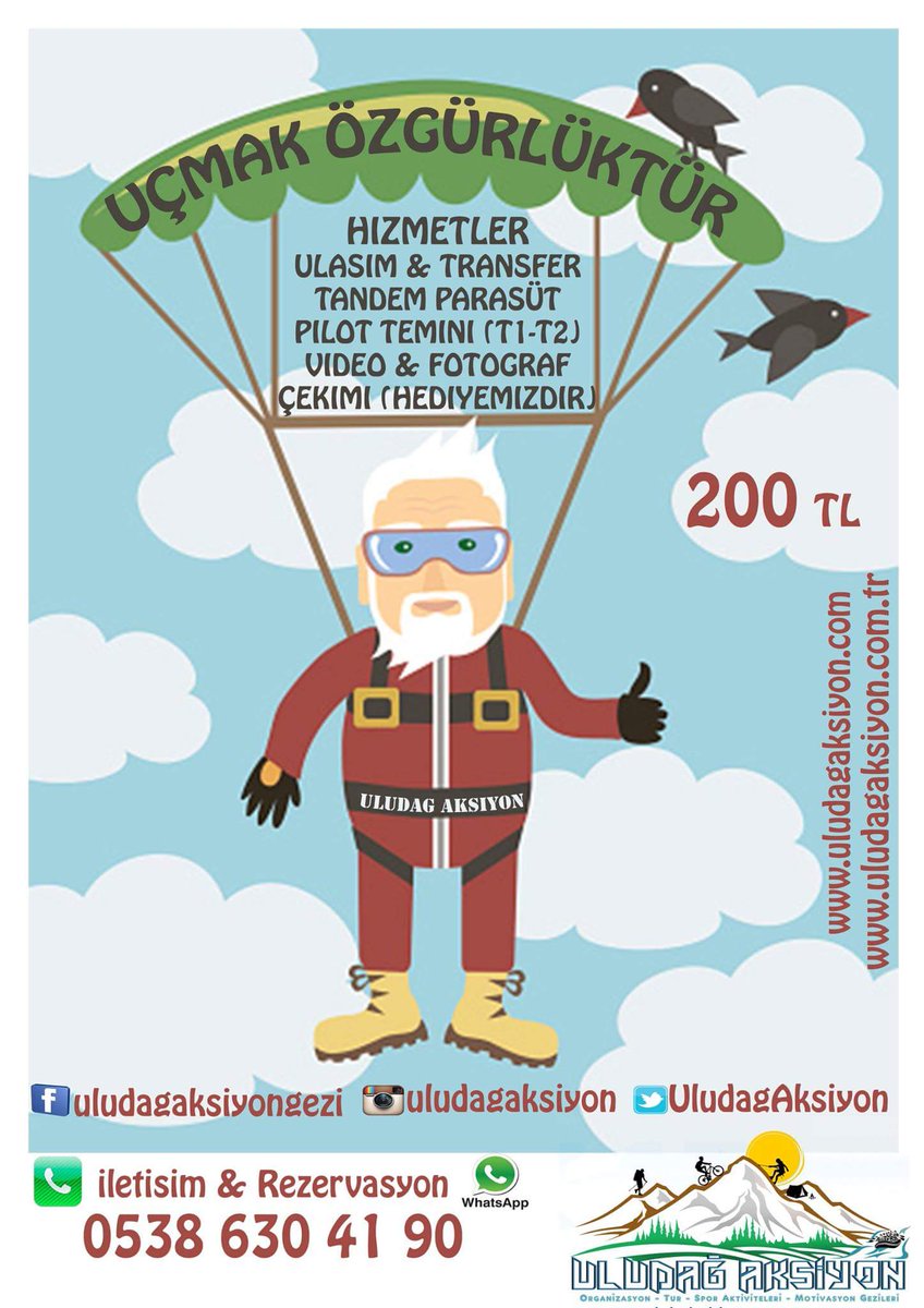#uludağaksiyon #paraşüt #aksiyon