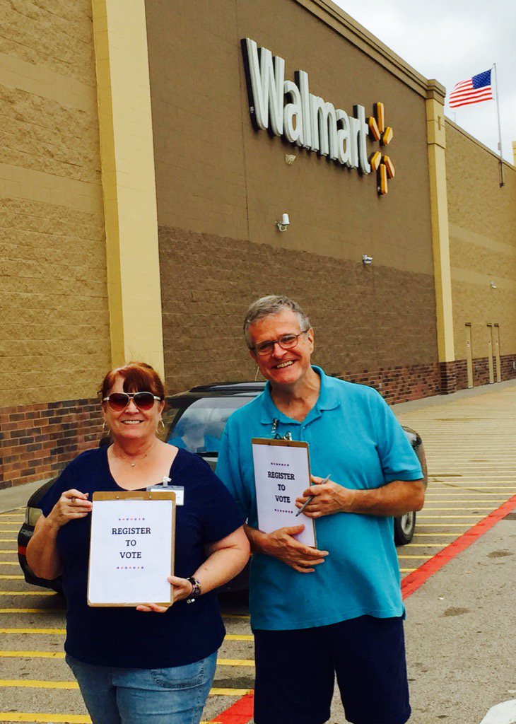 JDHarvey17's tweet photo. Rockin @Walmart #VoterRegistration #R04R https://t.co/lg8HqzIugW