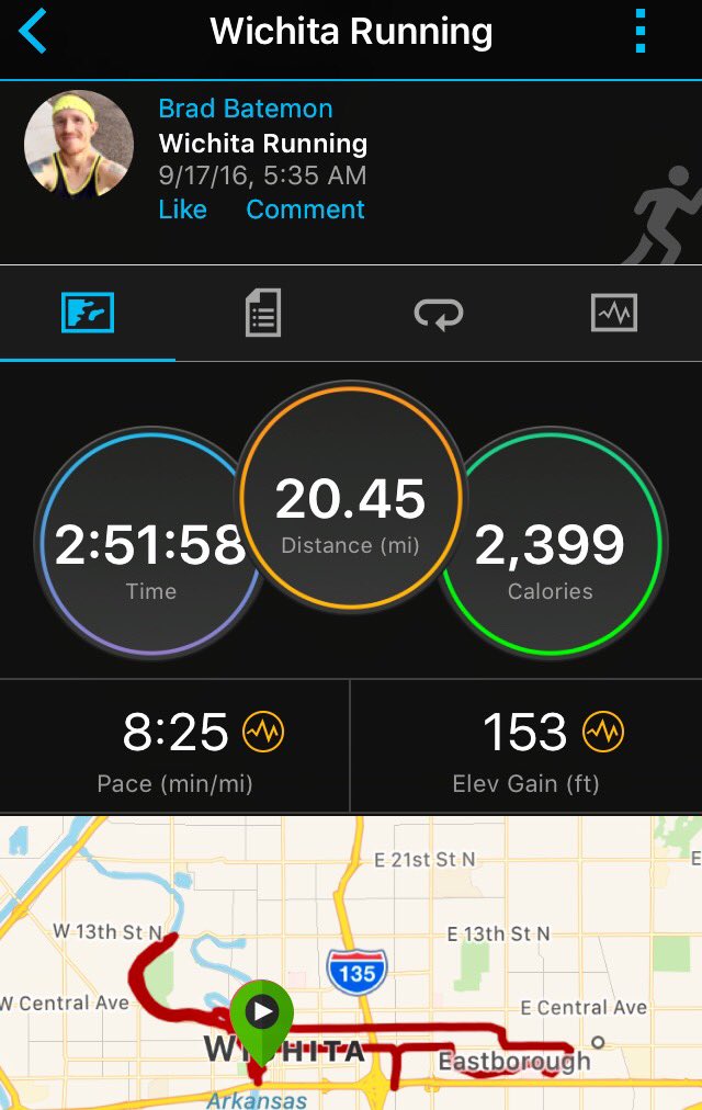 RunningBatman's tweet image. Ran 20 miles this morning! 3 weeks until the big day. @runpfm @pfmjoes #ffict