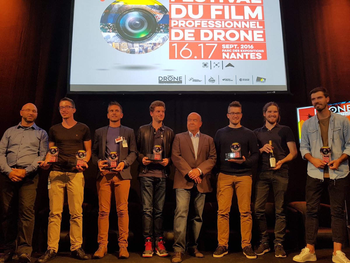 Bravo aux finalistes du Festival du film de Drone présidé par le spationaute Patrick Baudry ! #NantesDigitalW