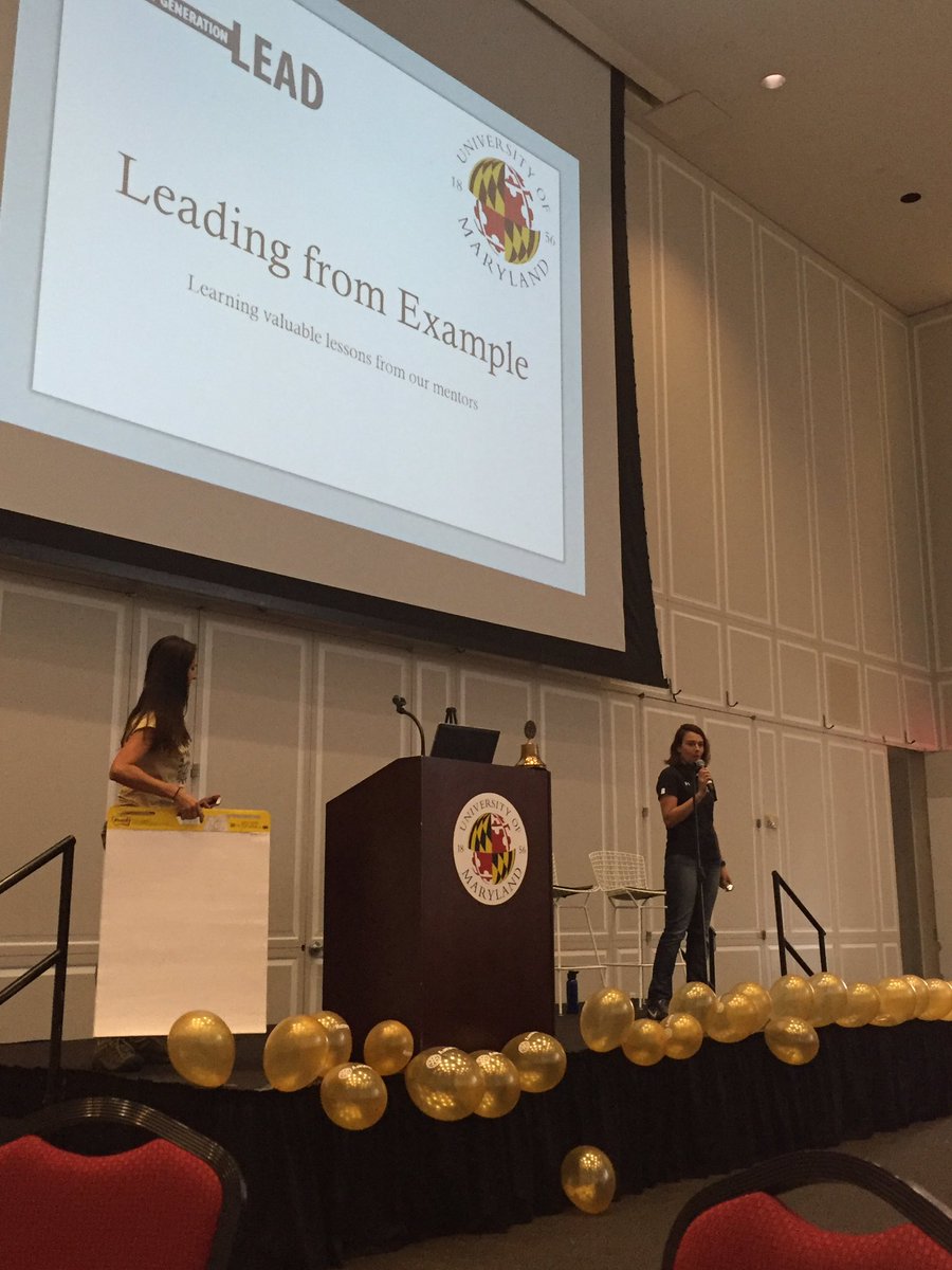 Sarah DAlexander from #UMD speaking on #mentors and the importance of YPs building leadership skills.