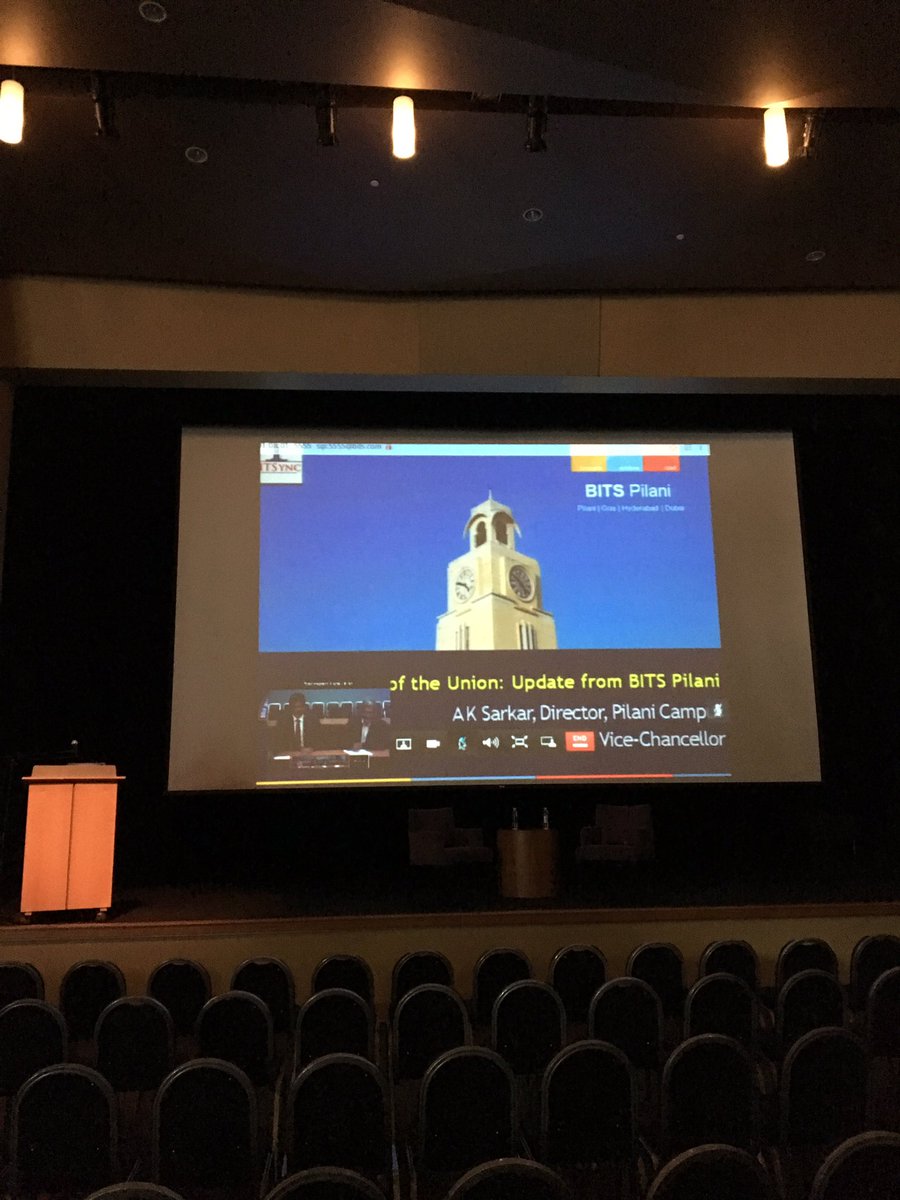 ashish_eltropy's tweet photo. Live video conference with the Pilani campus .. through BITSConnect #bitsync https://t.co/FaWXmHDEMj