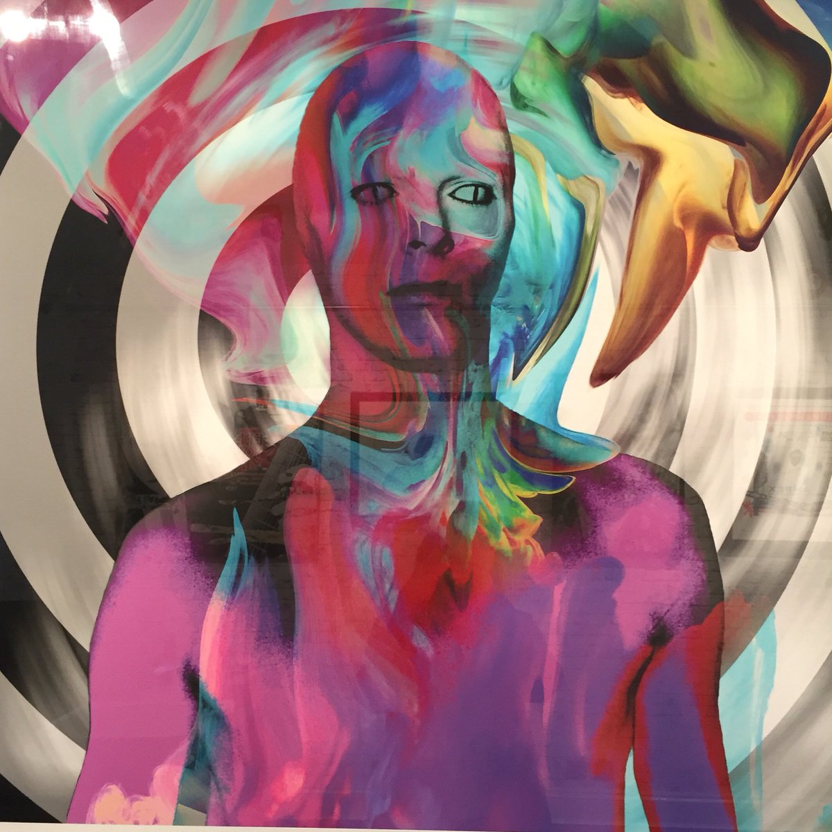 Some superb Bowie inspired artwork <a href="/ReloadGallery/">Reload Gallery</a> Leamington Spa. This is my favourite!