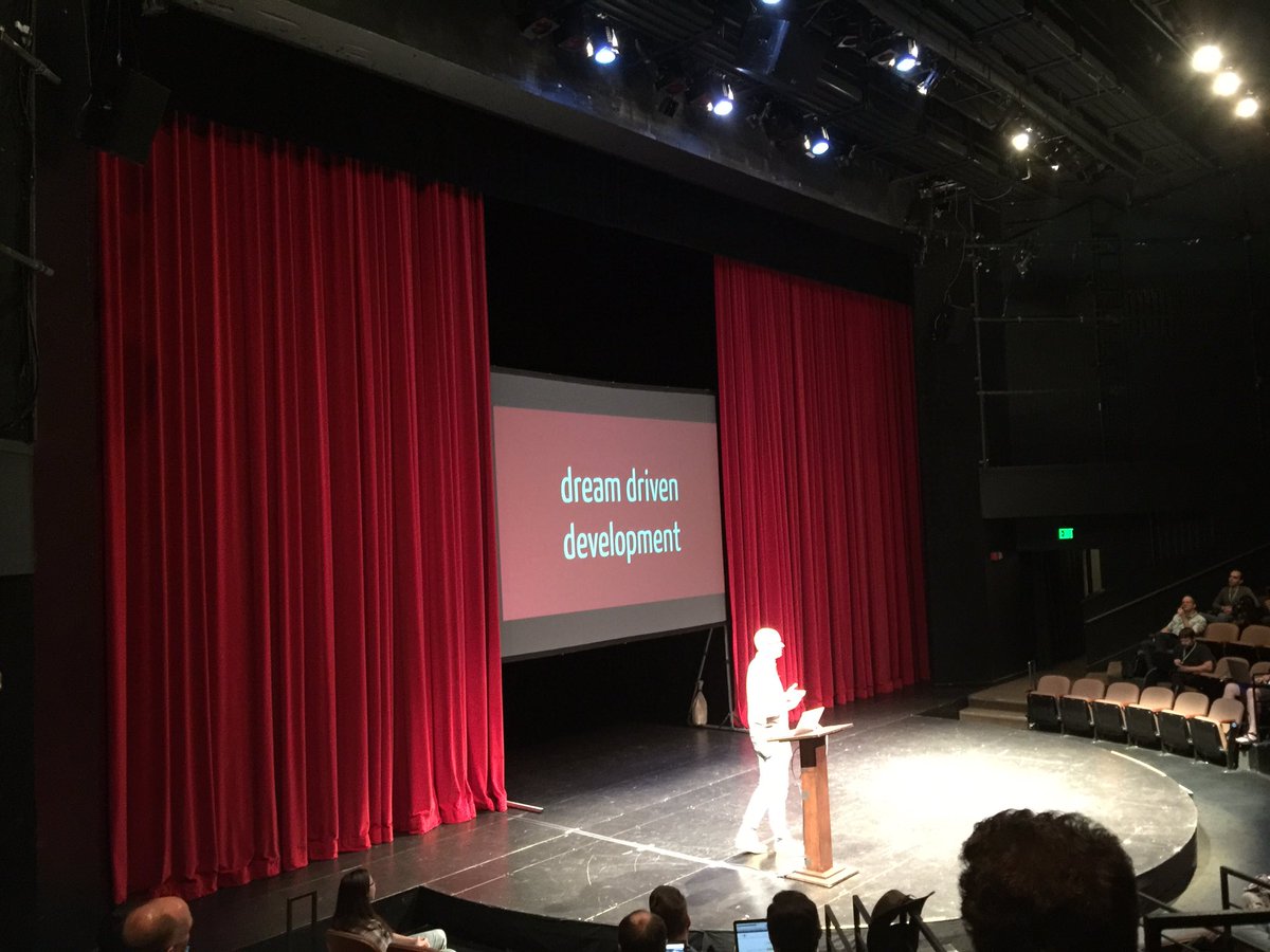 dshafik's tweet image. DDD - Dream Driven Development /by @taylorotwell at #pnwphp