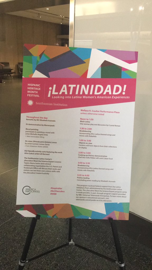 karensbauer's tweet photo. This is happening right now, DC people! Come if you can! Happening until 4:00! #Latinidad #HispanicHeritageMonth https://t.co/j0R0u9tA2N