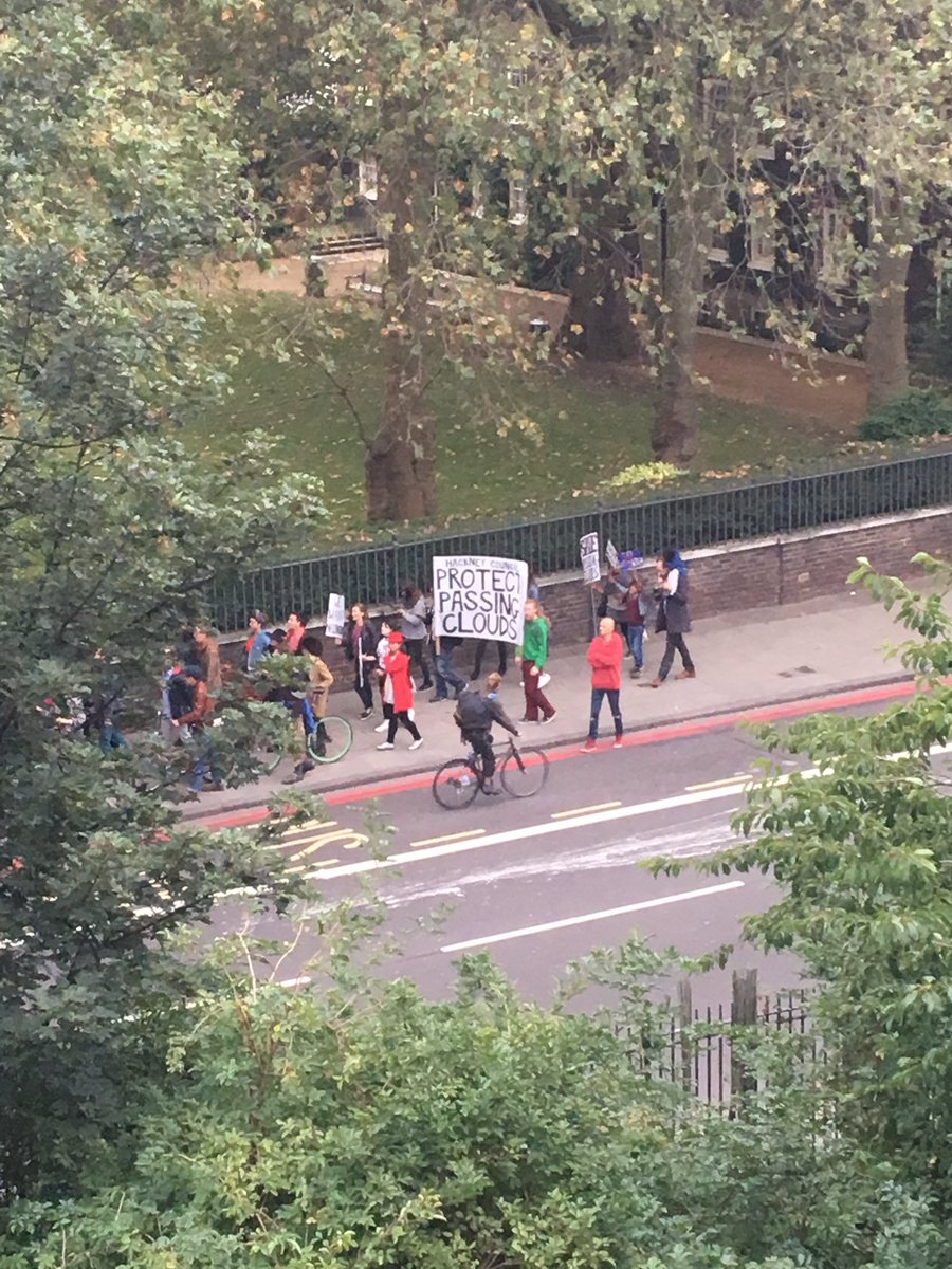 lauratea1990's tweet image. Just watched the #savepassingclouds march go past the balcony. Would be a shame for Dalston to lose this music space