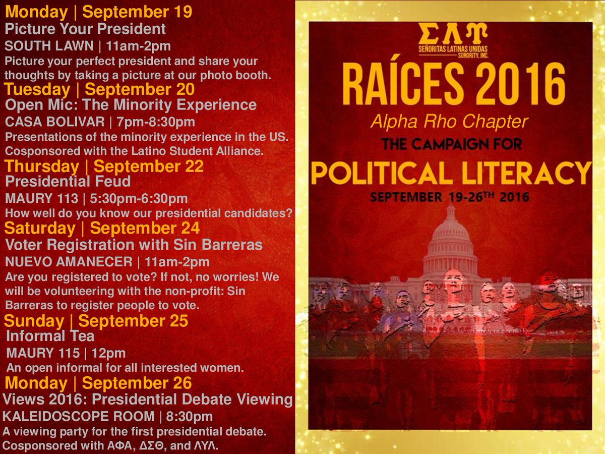 SLU_AlphaRho's tweet photo. Get ready Hoo's because #RAICES2016 is only 2 days away!! https://t.co/K46xjsO7xz