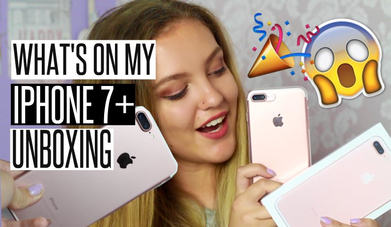 mollythompsonx_'s tweet photo. WHAT'S ON MY IPHONE 7+ || UNBOXING &amp; FIRST IMPRESSIONS - https://t.co/YDNBVztdZ1 https://t.co/pfawbzd7ay