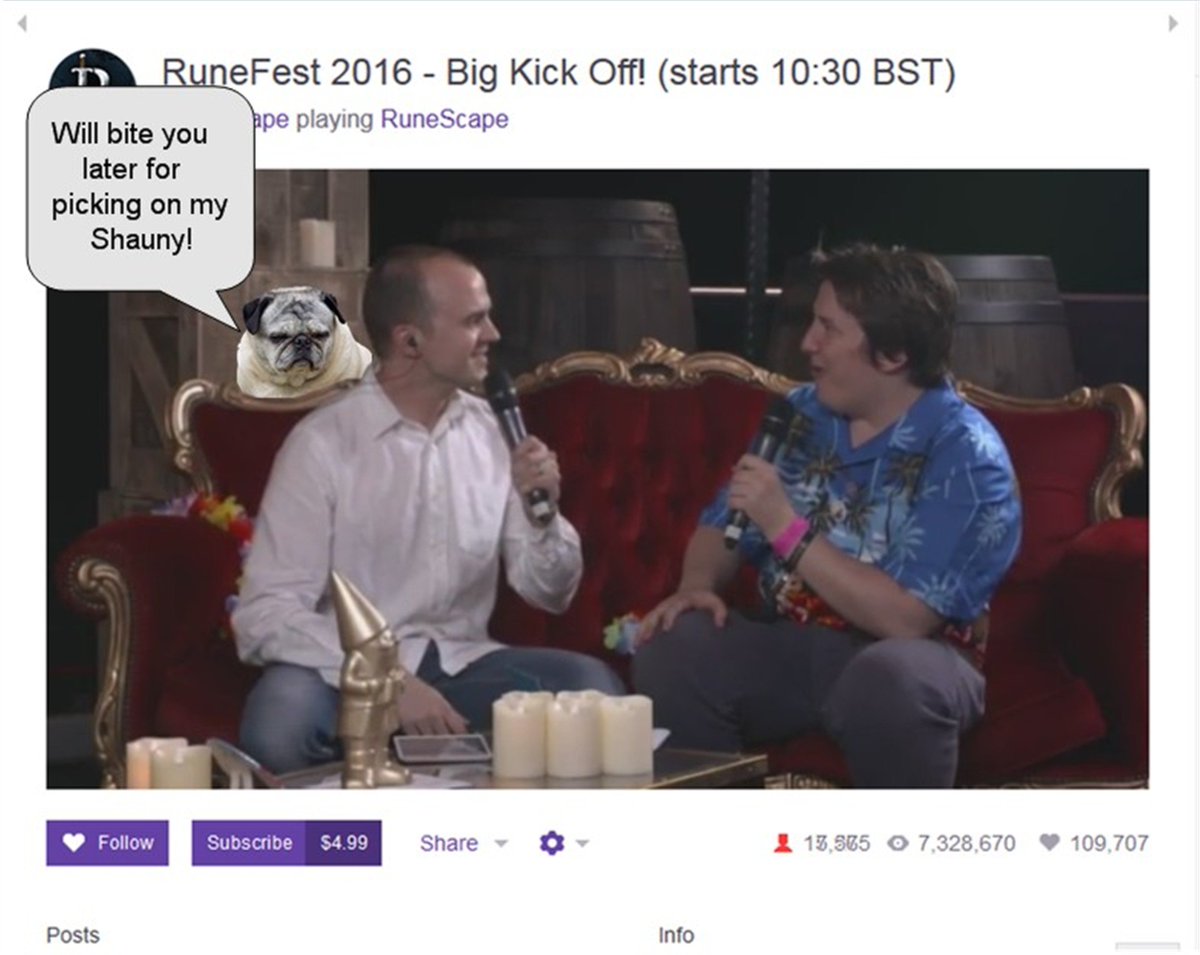 RS_Buffalo's tweet photo. Don't mess with her @JagexShauny !!!
#RFStreamSelfie #RuneFest16 https://t.co/brWHjbljY3
