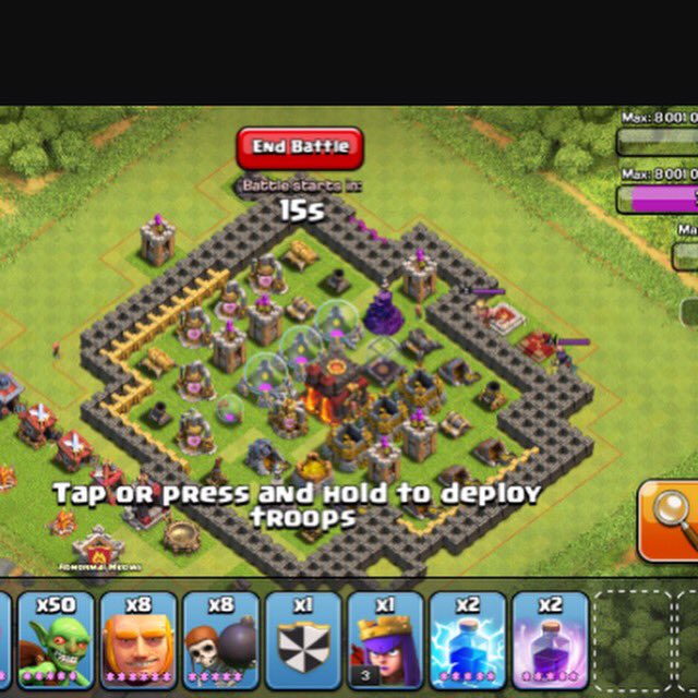 YTTravelGamer's tweet photo. BEST BASE EVER!! 😹😹 #cool #clashofclans #supercell https://t.co/x8GJ9zutcw