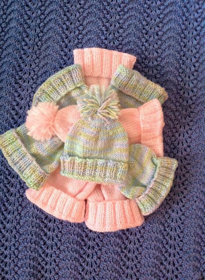 She shows Love Works by knitting hats for newborns! How do you show Love Works?