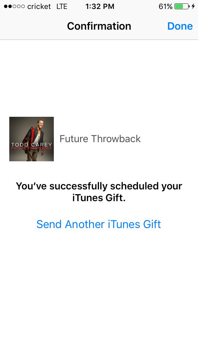 AmandaBoo_Xo's tweet photo. Just gifted @toddcarey's album to my friend! I hope she will ❤️ it as much as I do!!Everyone should have this album! https://t.co/85GLfkBVfS