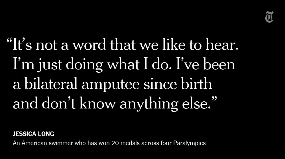nytimes's tweet photo. Don't tell these Paralympic athletes that they're inspirations https://t.co/ZfsyHSHKeG https://t.co/48AT9QgTGV