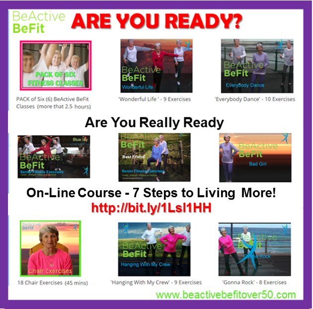 BeFitOver50's tweet image. Last Chance for this AMAZING Six-Pack of #lowimpactexercises at this price