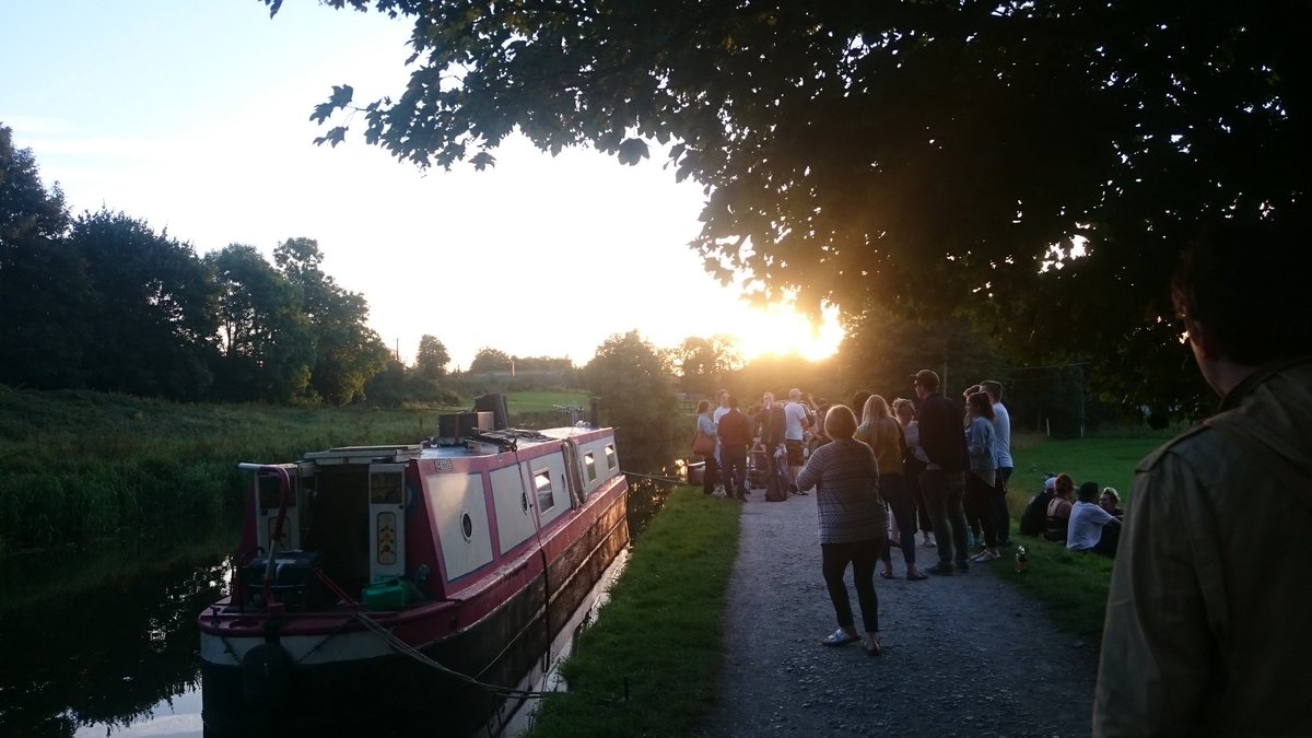 Found the discobarge! #SaltaireFestival