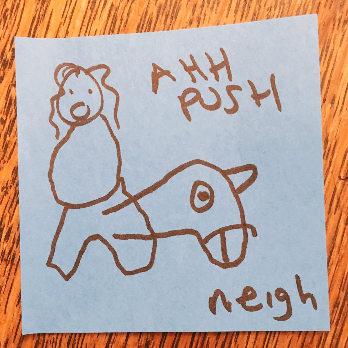 AmazingPhil's tweet photo. Playing a drawing game. Here's a woman giving birth to a horse https://t.co/4oxJvQ3pzn