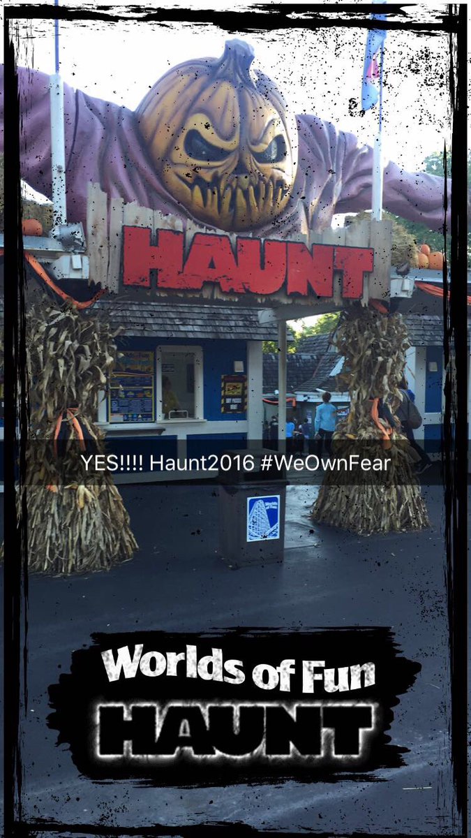 worldsoffun's tweet photo. New #Haunt2016 #Snapchat filter! Come get it! #WeOwnFear https://t.co/WpR3HkQPxg